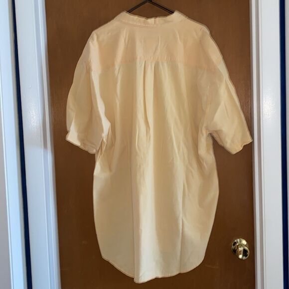 Eddie Bauer Mens Casual Button Down short sleeve shirt XLT great condition yello - Picture 10 of 10